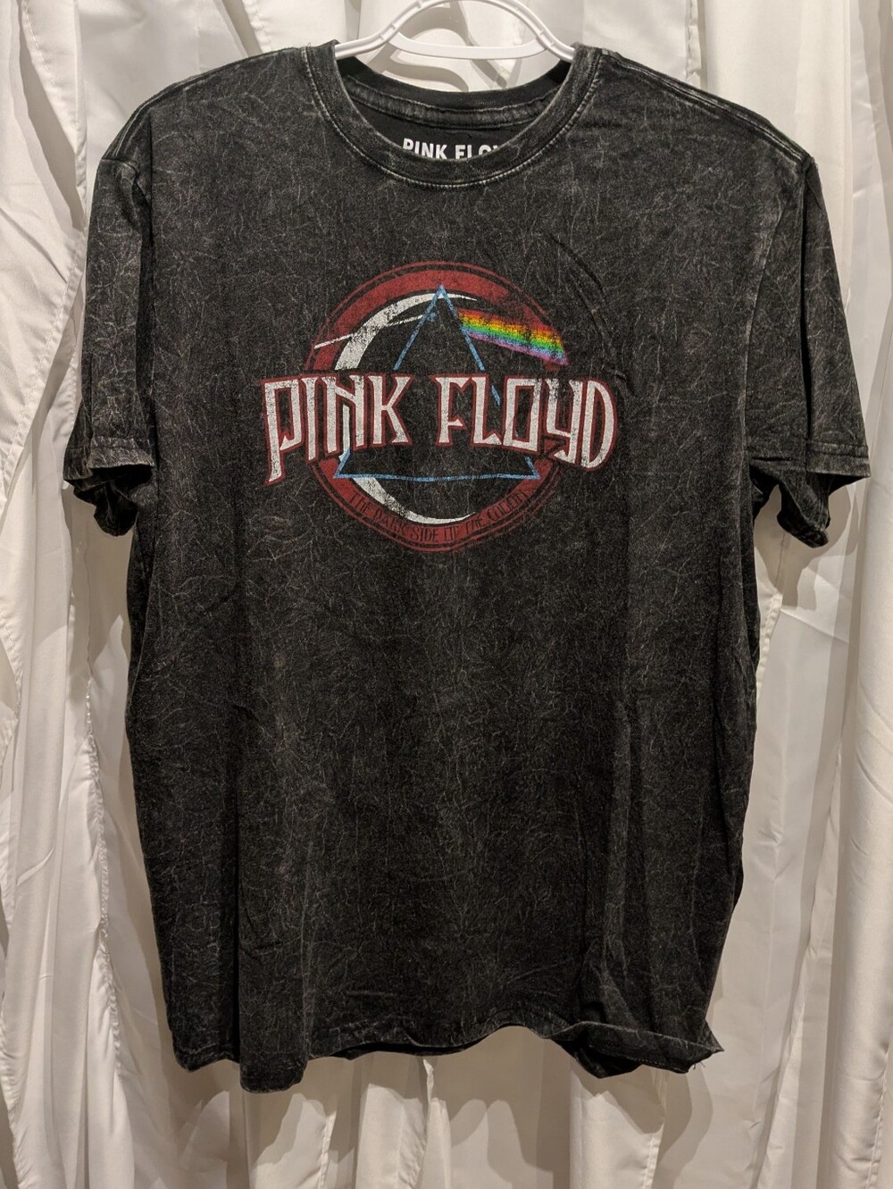 17 Pink Floyd Dark Side of the Moon Graphic Tee Mineral Wash Grey Size M